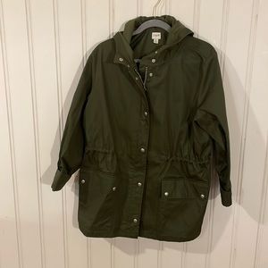 Green utility jacket